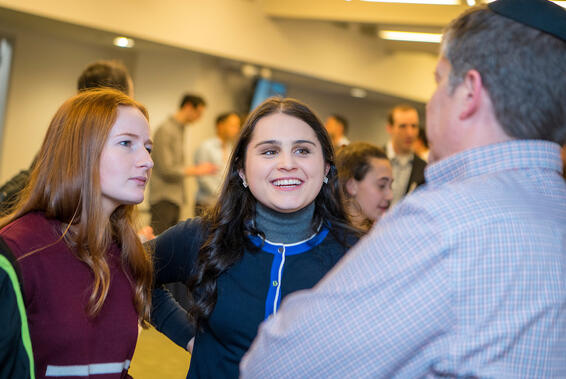 Interns at a Meet and greet